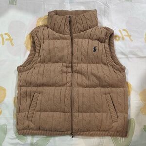 Ralph Lauren Knit Cable Texture Warm Vest